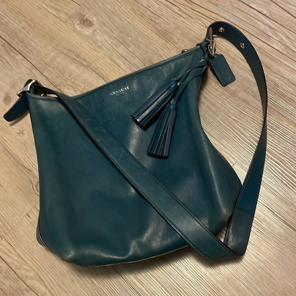 Coach Legacy Duffle, Dark Teal Color. - Picture 2 of 4